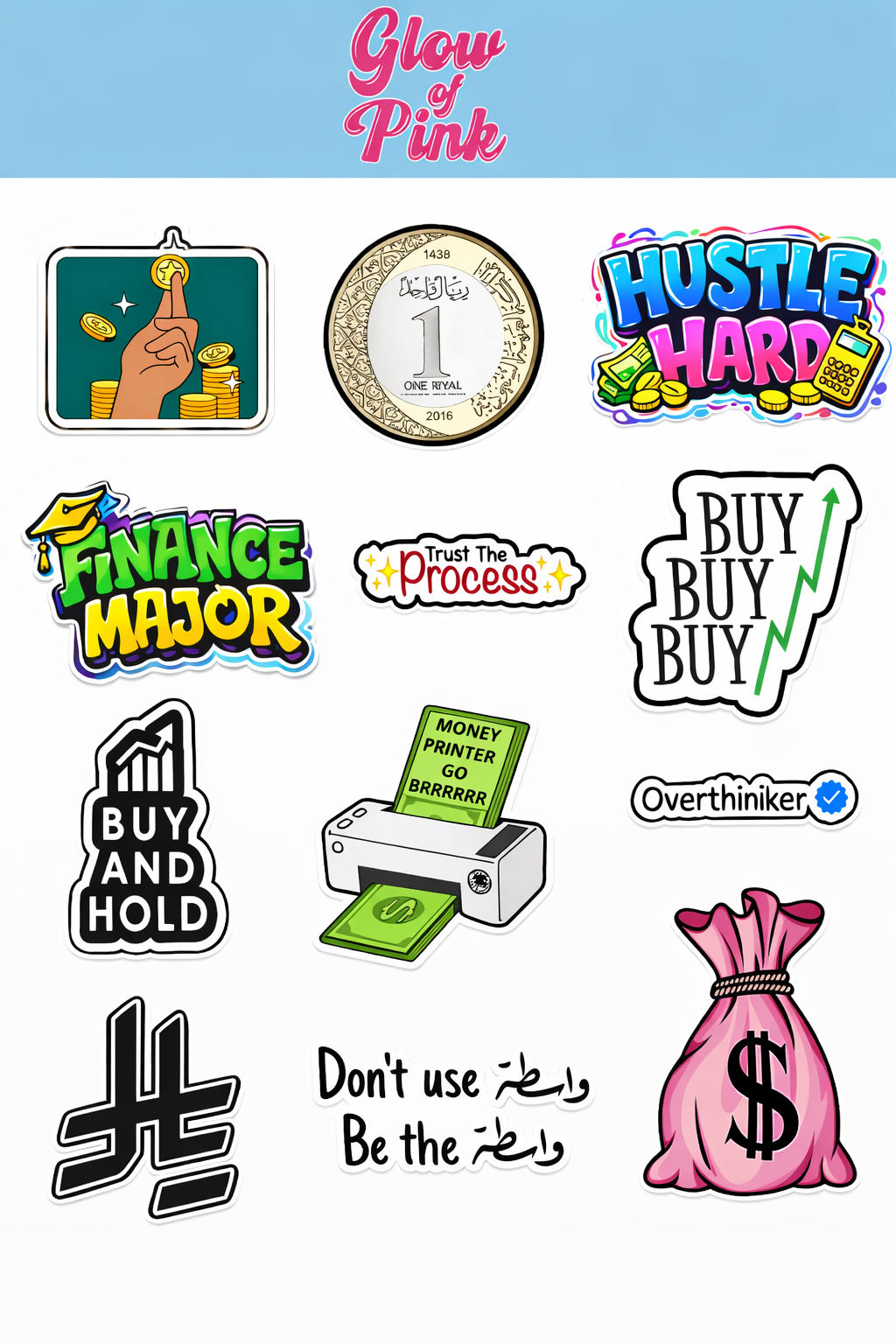 Finance Term Icons sticker pack